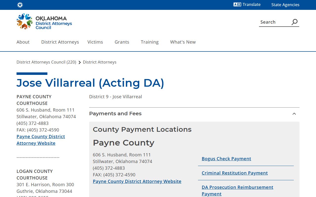 Payne County District Court District 9
